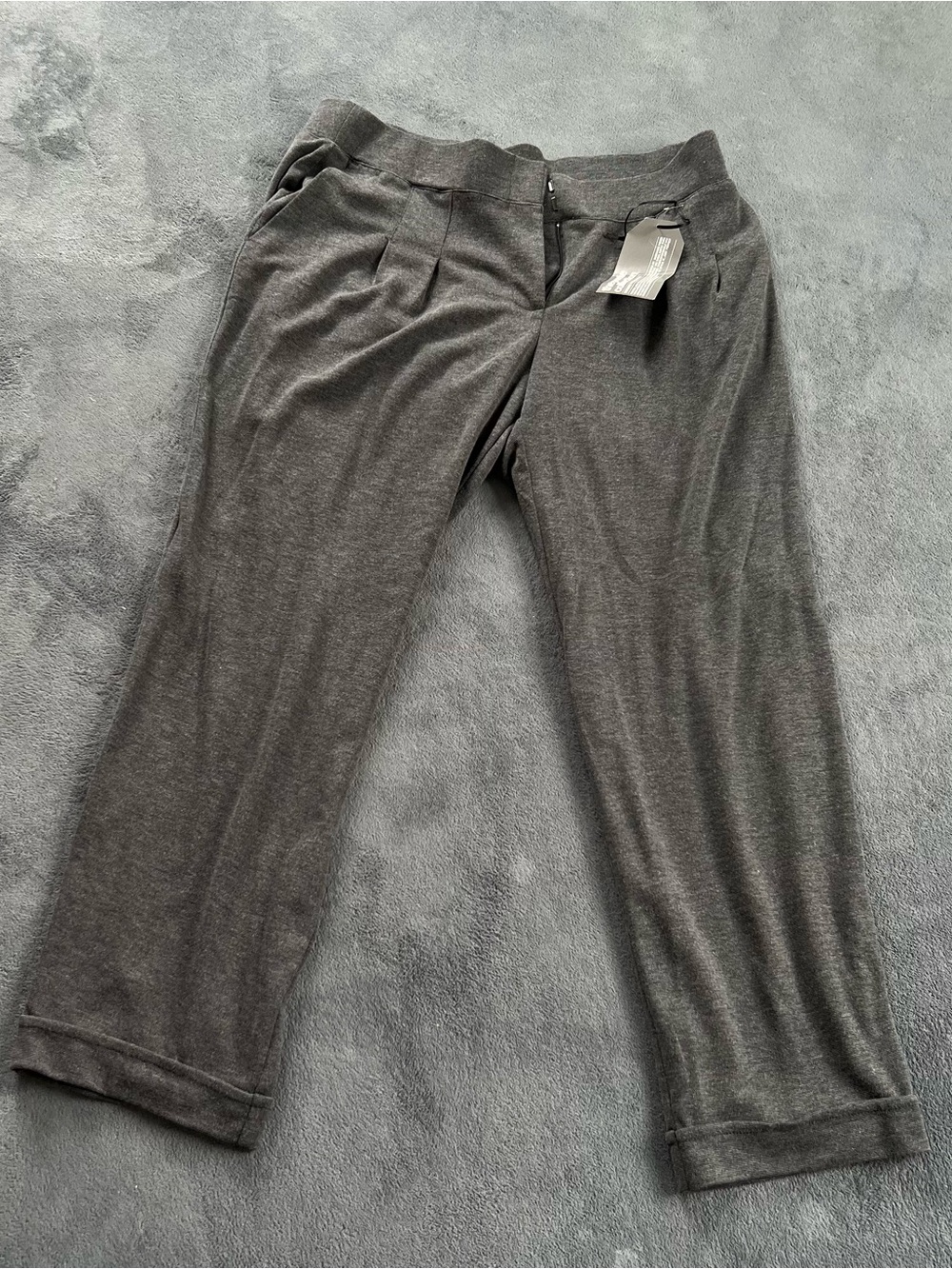 Avenue Womens Plus 14/ 16 Tall Charcoal Grey Pull On Legging Pants NWT